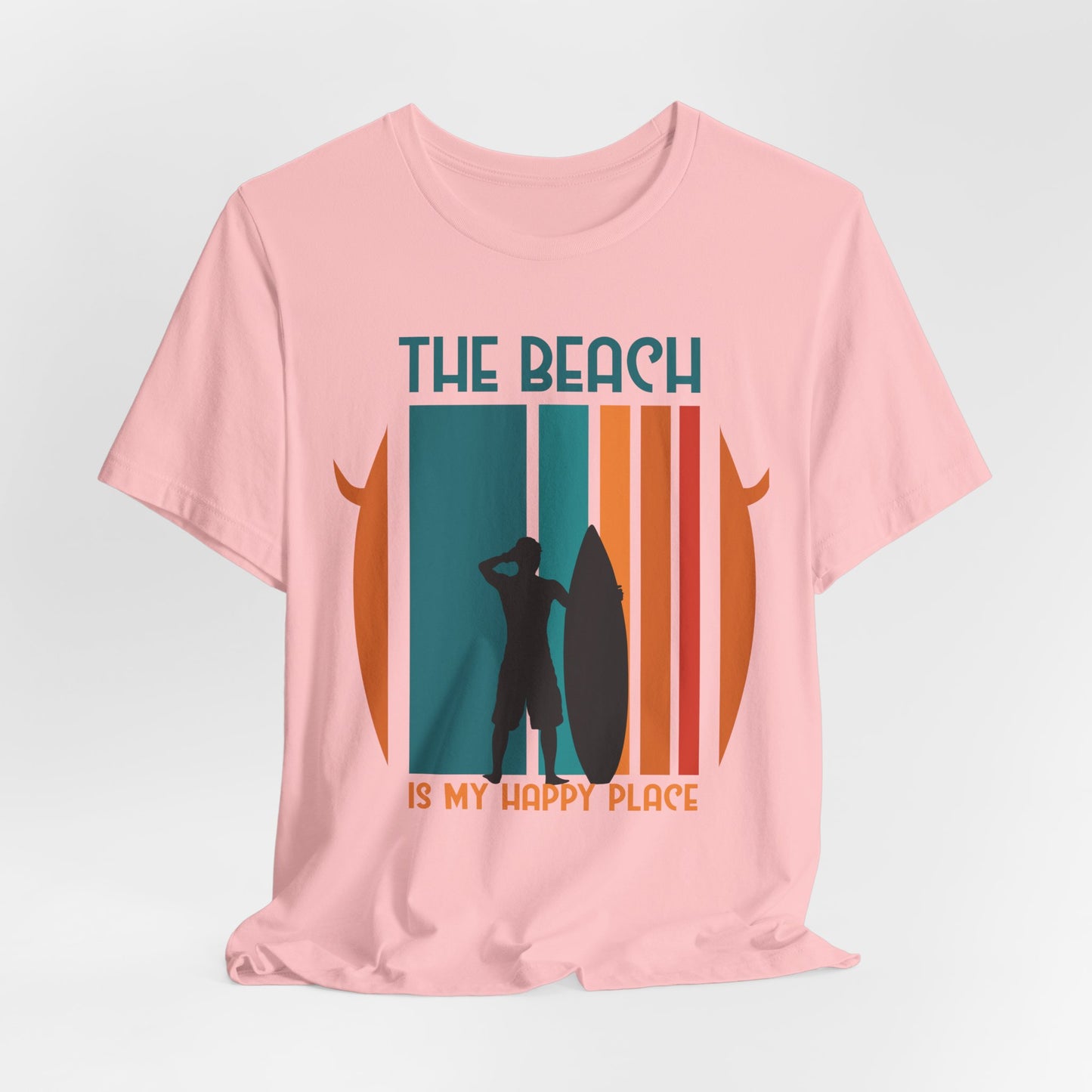 The Beach Is My Happy Place - Unisex Jersey Short Sleeve Tee - 13131