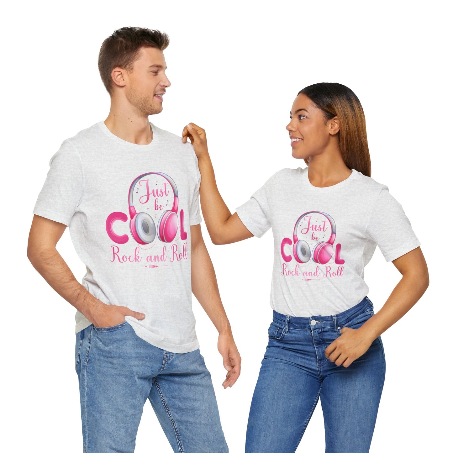 Music: Just Be Cool, Rock & Roll - Unisex Jersey Short Sleeve Tee