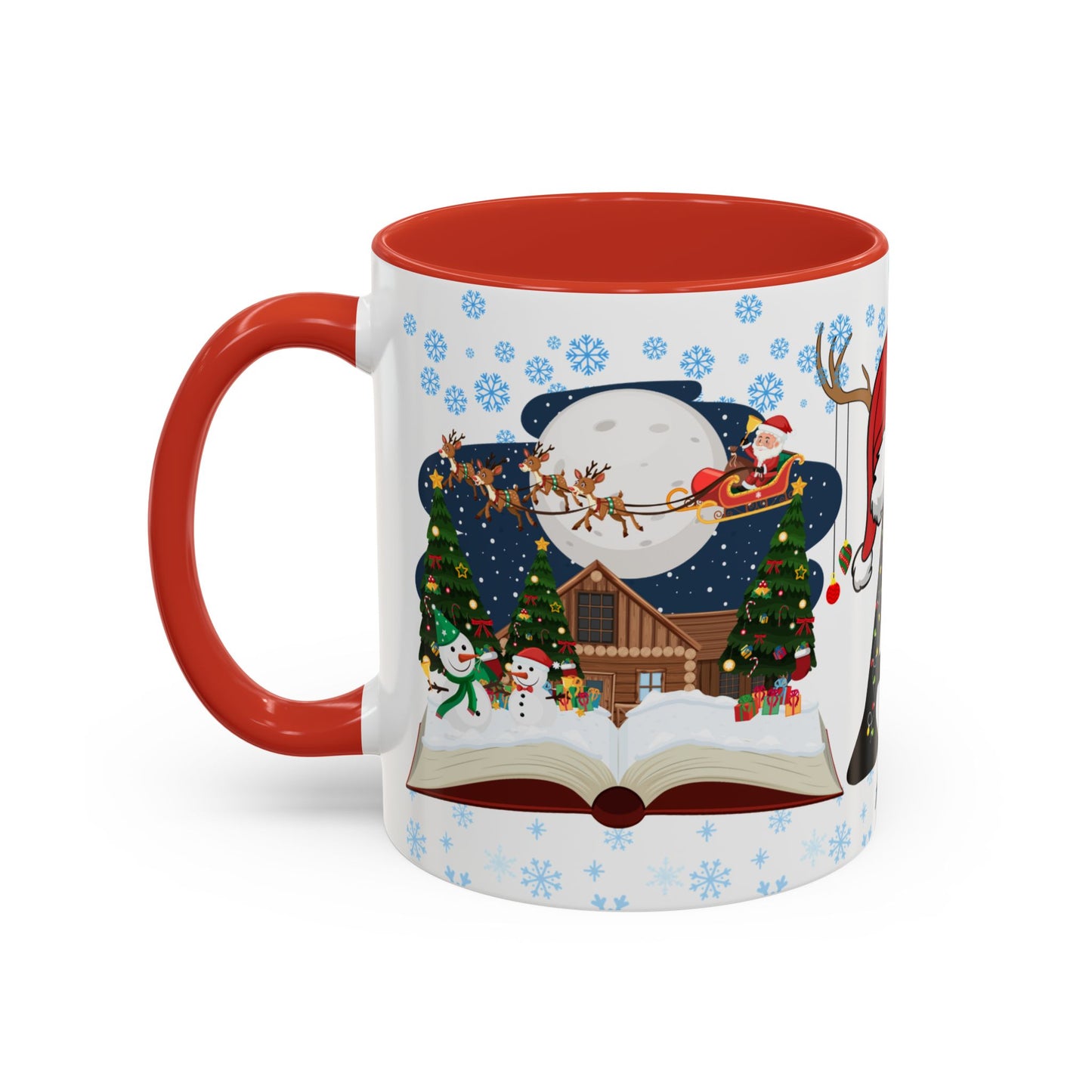 Christmas Letter A for Aaron, Customizable - Accent Coffee Mug (11, 15oz)