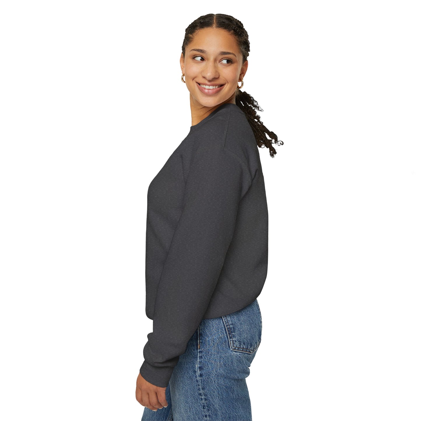 January Carnation Crewneck Sweatshirt — Customizable - 14673