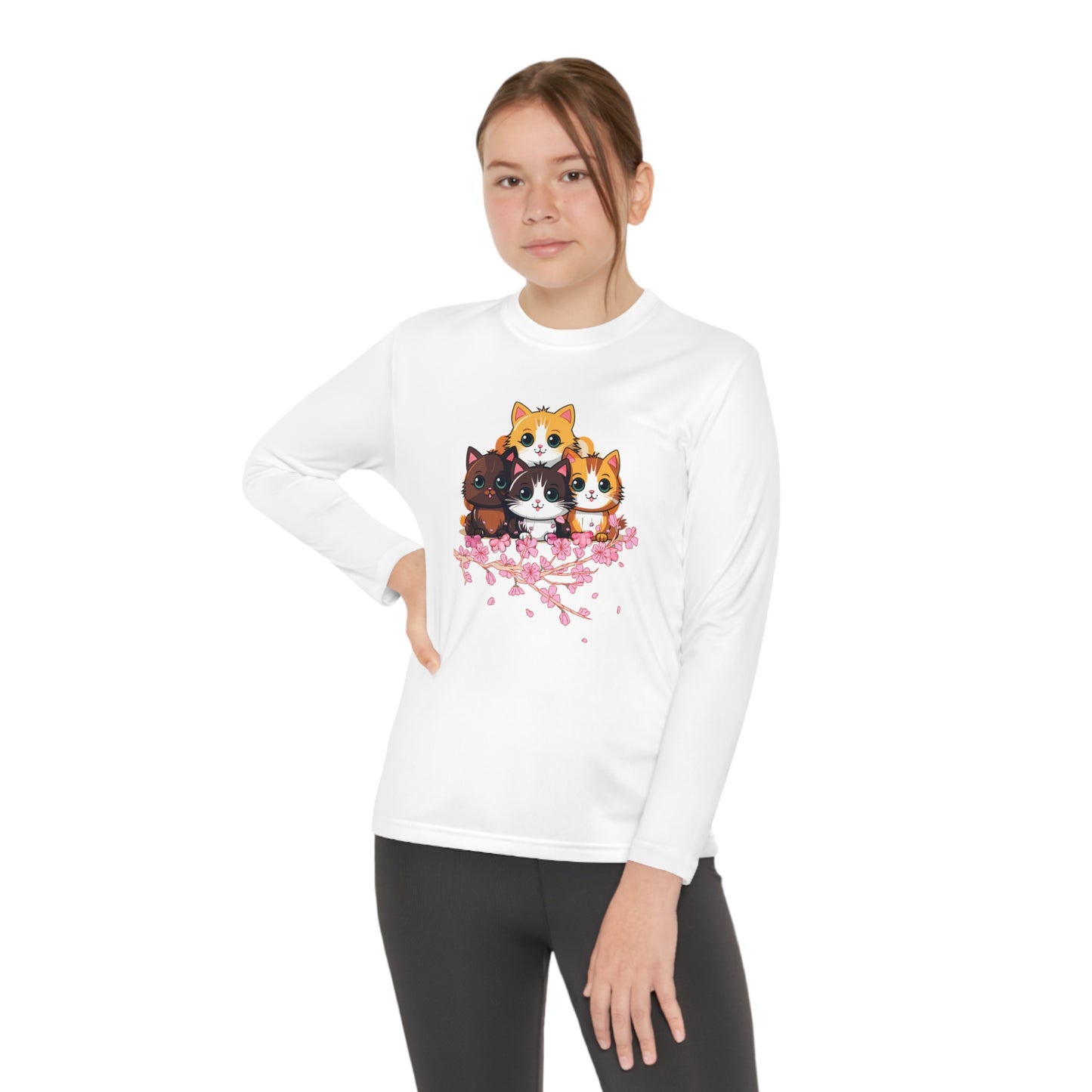 Kittens: Little Bundles of Joy - Youth Long Sleeve Competitor Tee