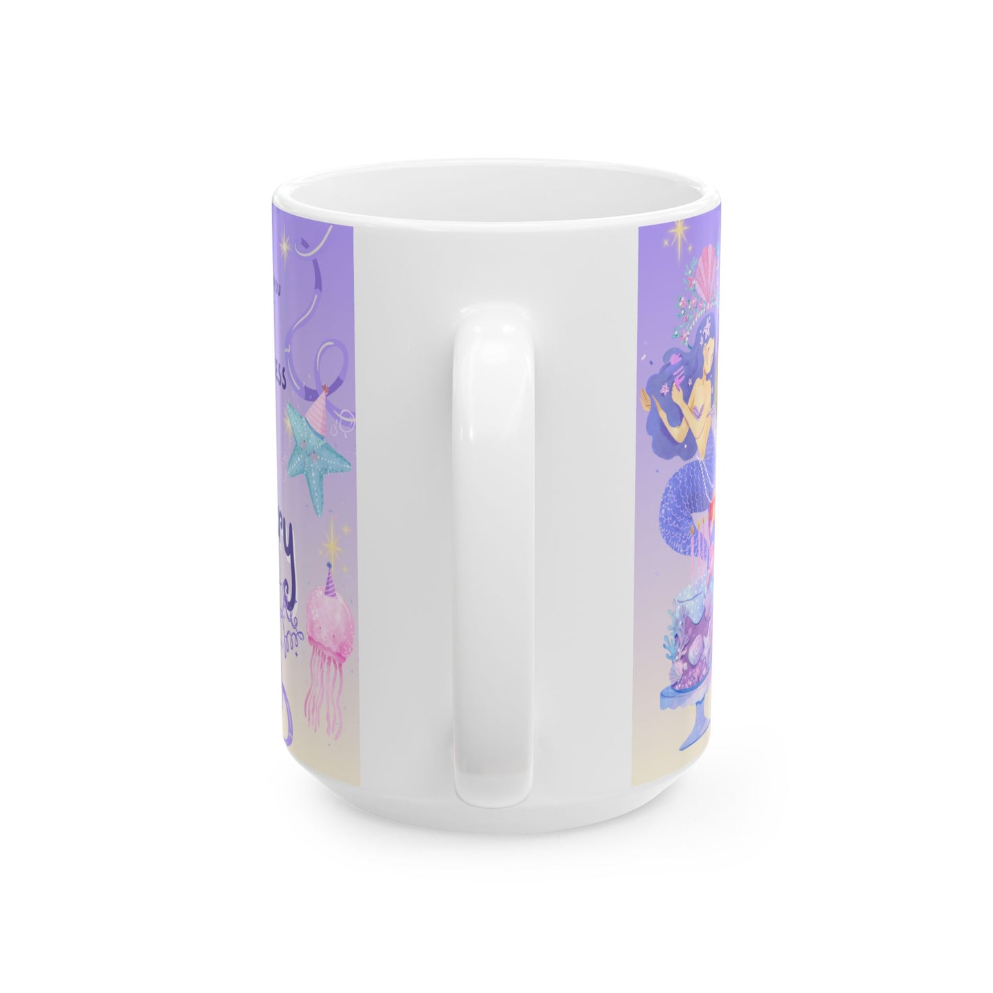 Personalized Birthday Ceramic Mug, Custom Photo Mug, Magical Unicorn Mug, Kids Birthday Gift, Fairy Tale Mug - 13979