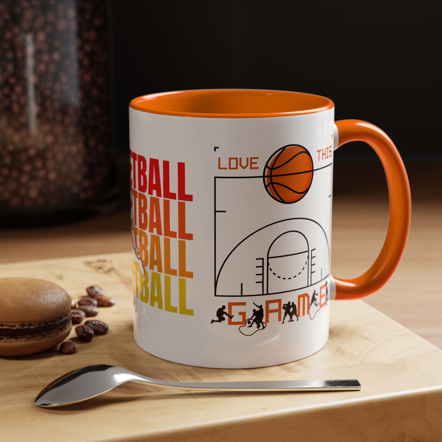 Basketball - Accent Coffee Mug (11, 15oz) - 10715