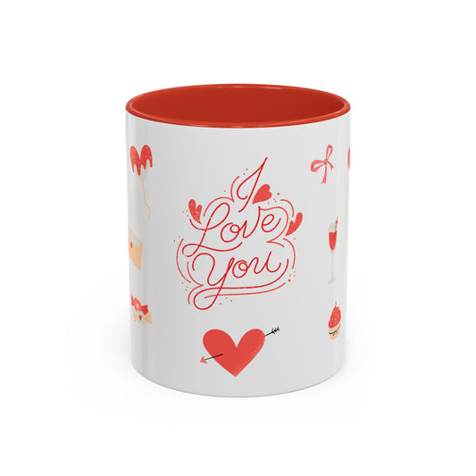 Love You - Accent Coffee Mug (11, 15oz) - 11191