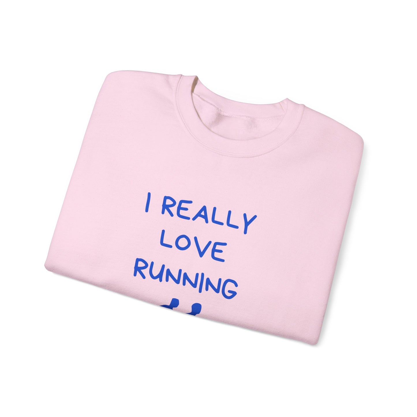 I Really Love Running - Unisex Heavy Blend™ Crewneck Sweatshirt