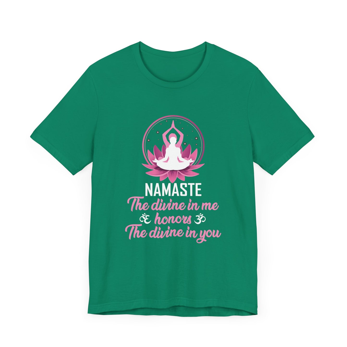 Yoga: Namaste, The Divine In Me & Honor, The Divine In You - Unisex Jersey Short Sleeve Tee