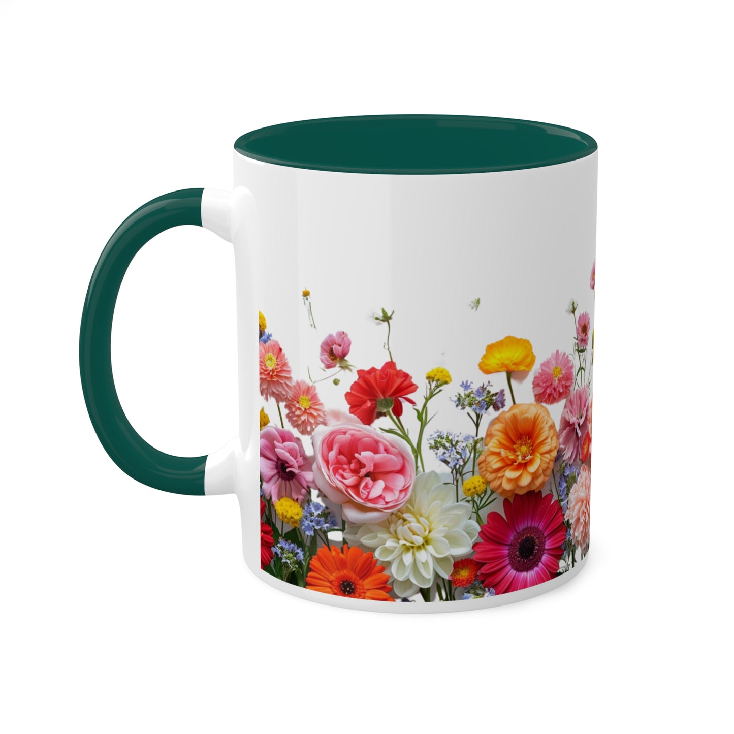 Bright Flowers - Colorful Mugs, 11oz