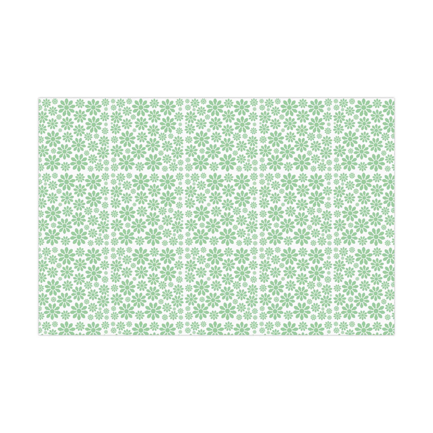 Green Floral Pattern - Gift Wrap Papers - 10215