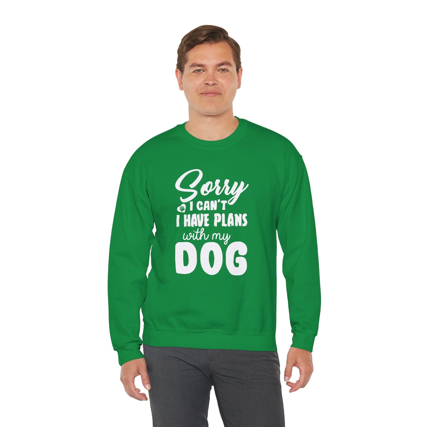 Sorry, I Can't, I Have Plans With My Dog - Unisex Heavy Blend™ Crewneck Sweatshirt