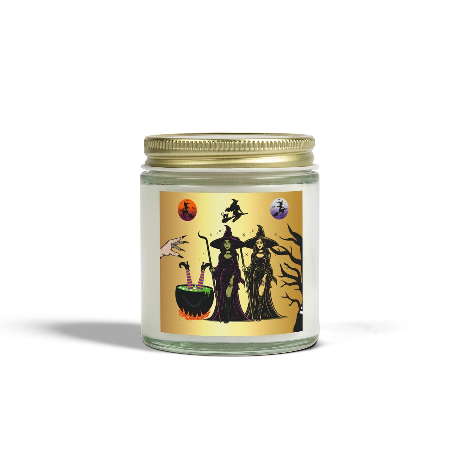 Halloween Witches - Scented Coconut Apricot Candles (4oz, 9oz) - 14097