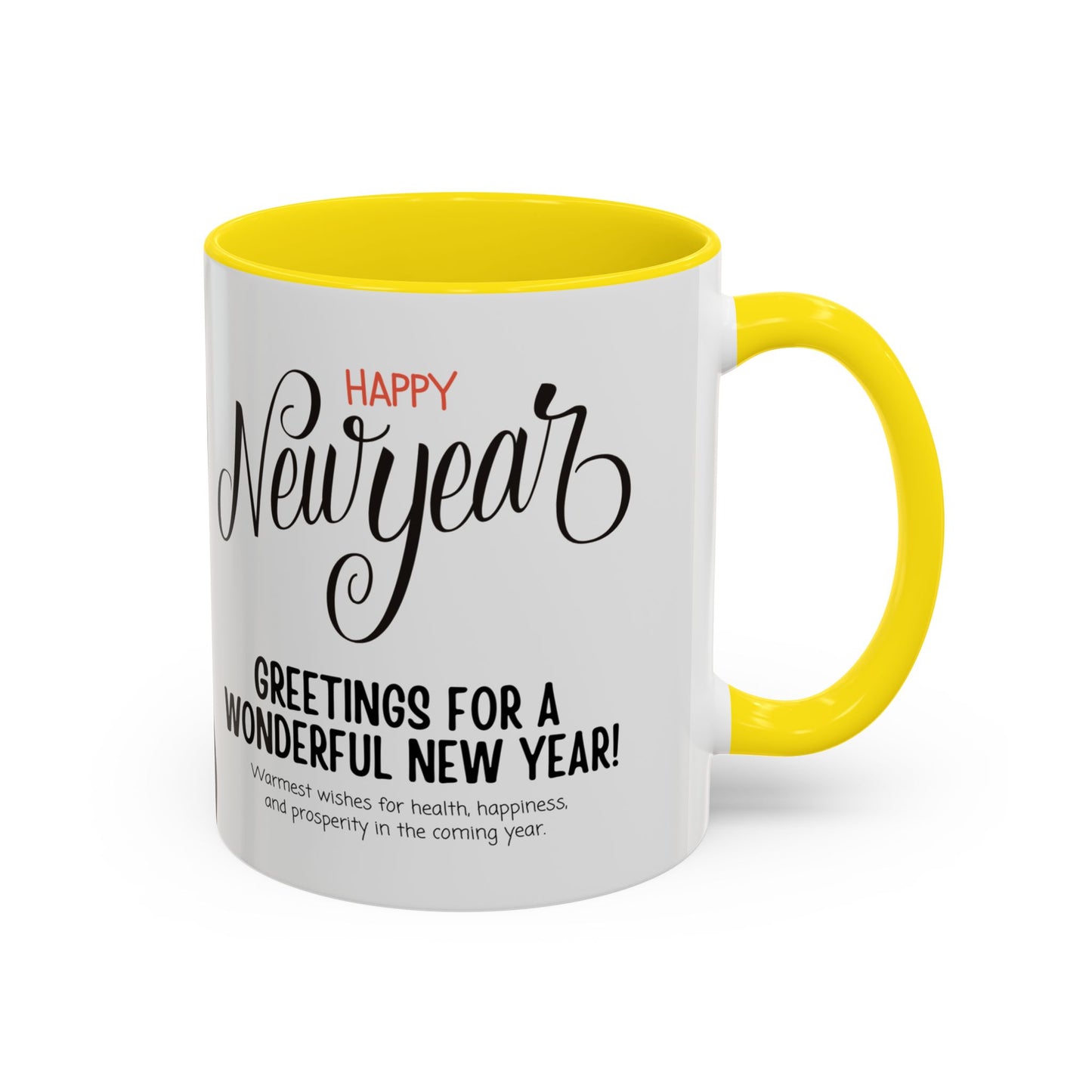 Happy New Year - Accent Coffee Mug (11, 15oz) - 10891