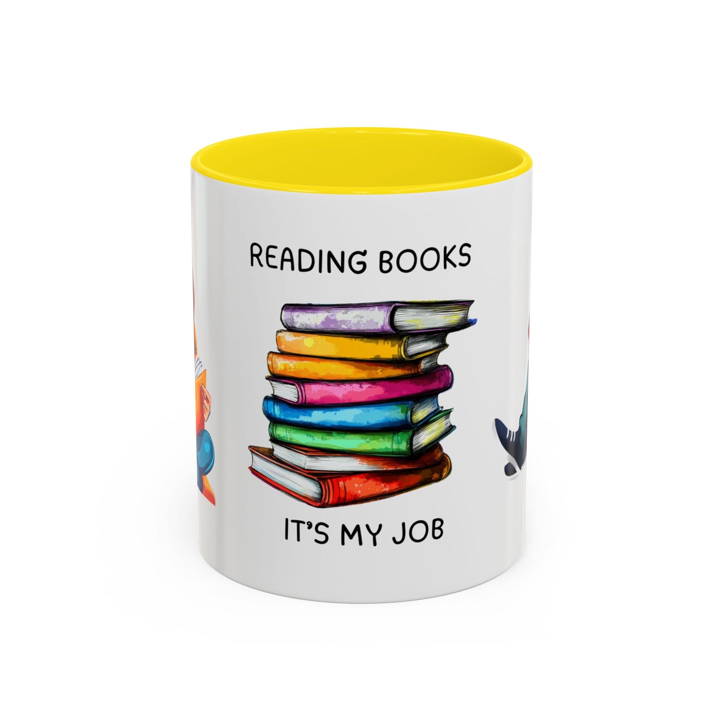 Reading Books, It's My Job - Accent Coffee Mug (11, 15oz) - 10690