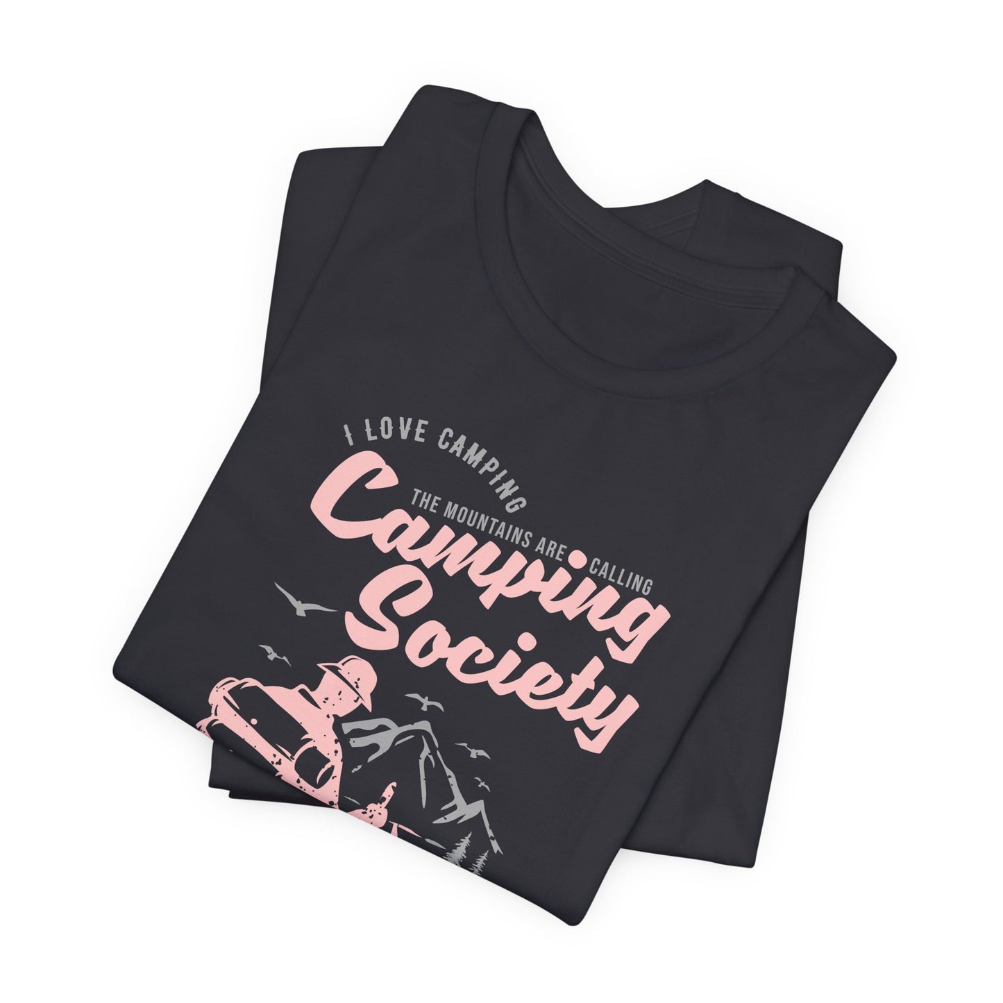 I Love Camping, Camping Society, Let's Sleep Under The Stars - Unisex Jersey Short Sleeve Tee - 12566