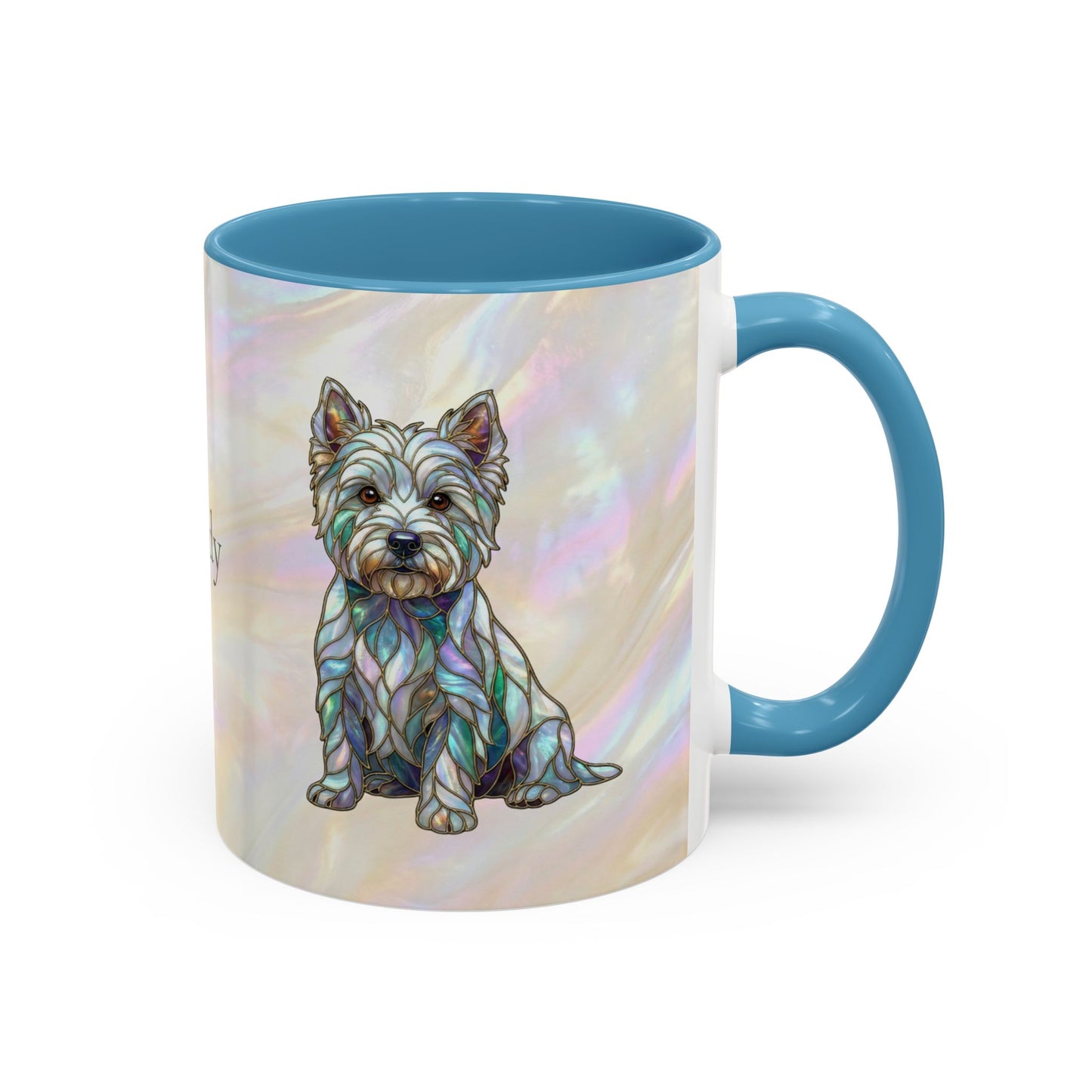 Westie Accent Coffee Mug – Stained Glass Design 11/15oz - 14650