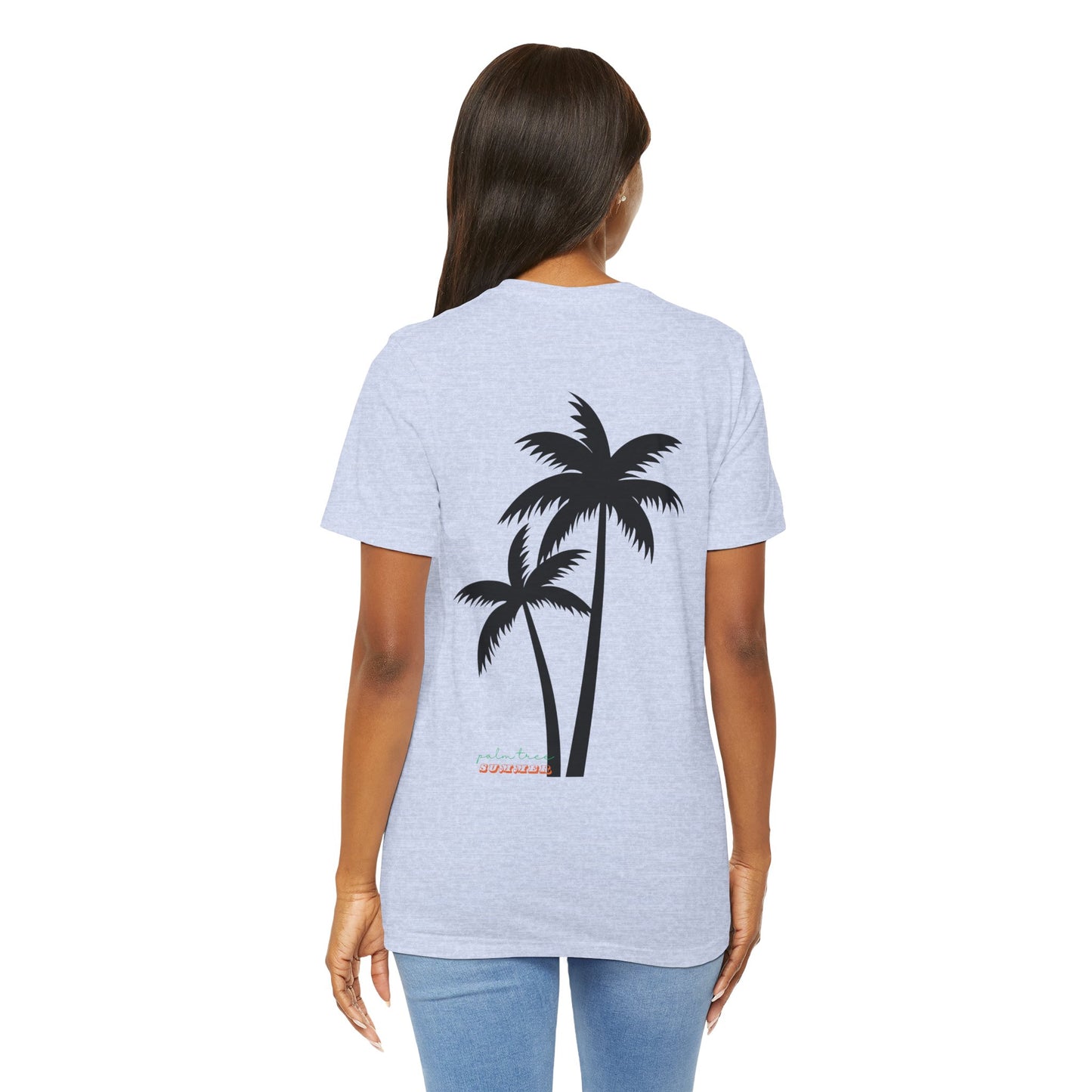 Summer, Palm Tree - Unisex Jersey Short Sleeve Tee