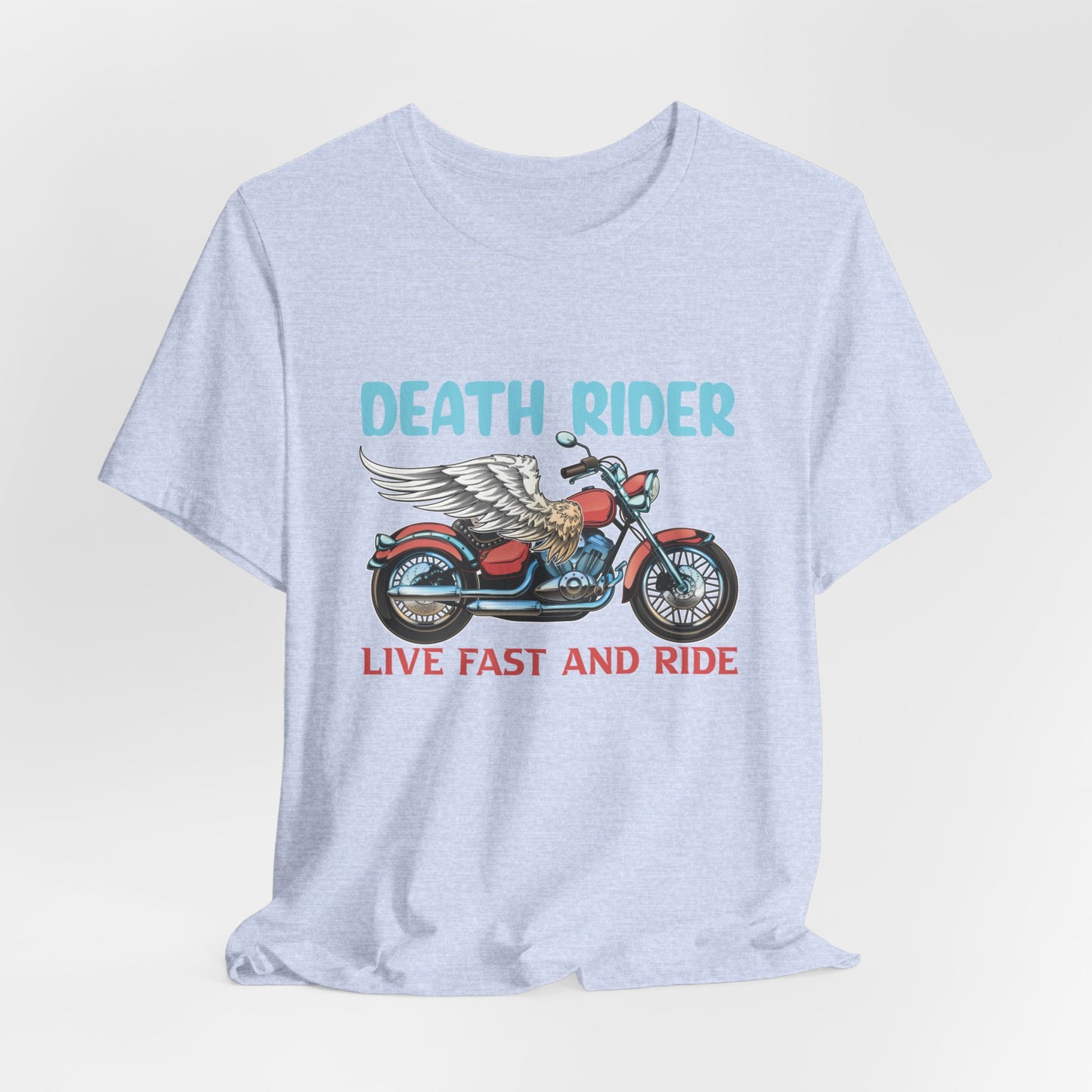 Death Rider, Live Fast and Ride  - Unisex Jersey Short Sleeve Tee