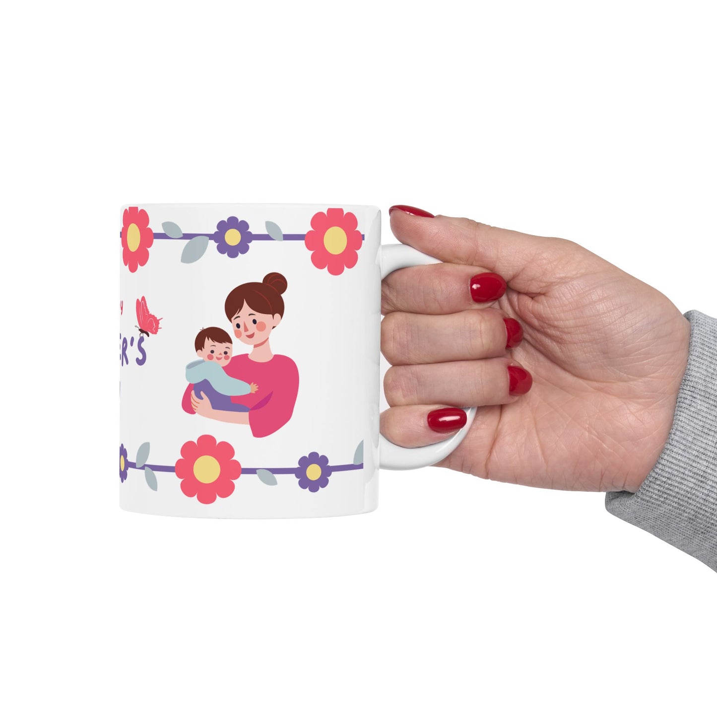 Happy Mother's Day Floral Ceramic Mug - 11oz & 15oz - 12492