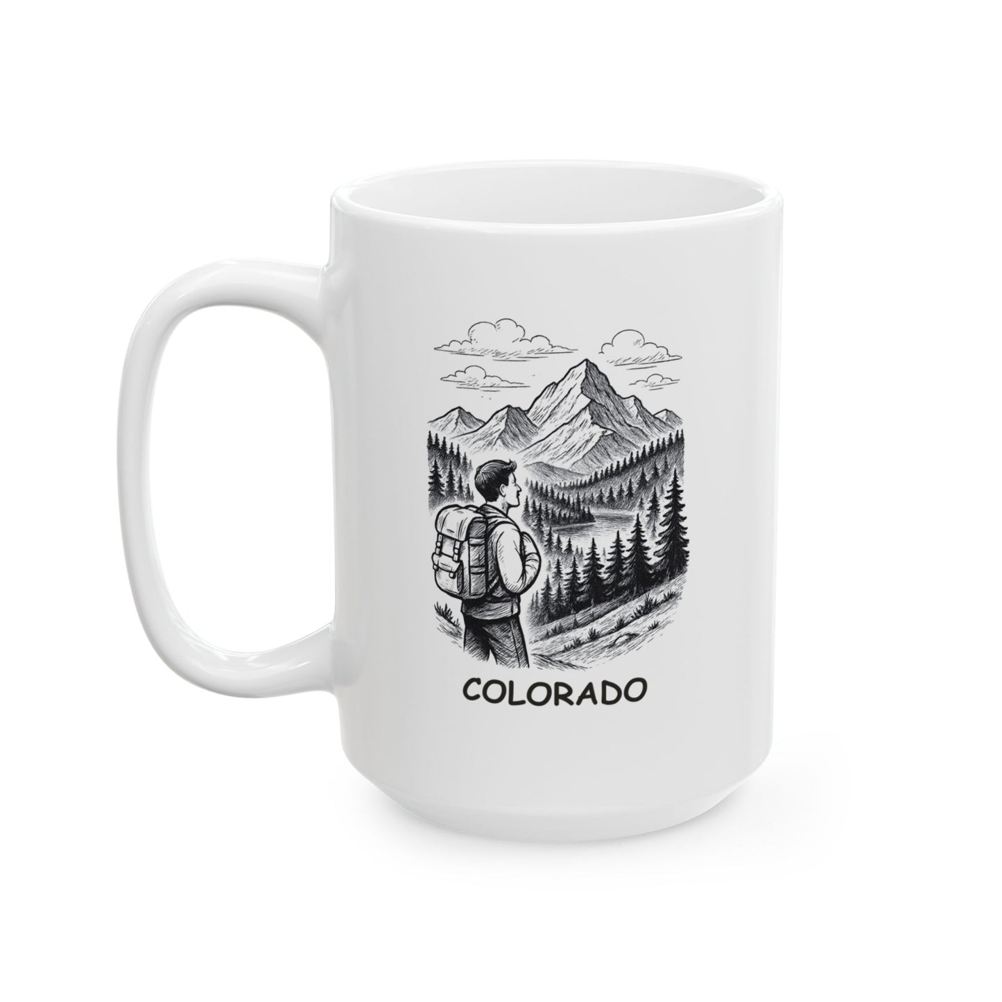 "Colorado: Where the mountains are high, and the coffee is higher." Ceramic Mug - 13421