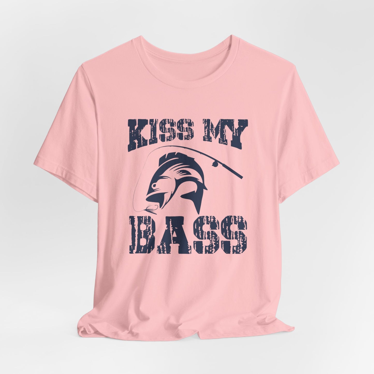 Fishing:  Kiss My Bass - Unisex Jersey Short Sleeve Tee