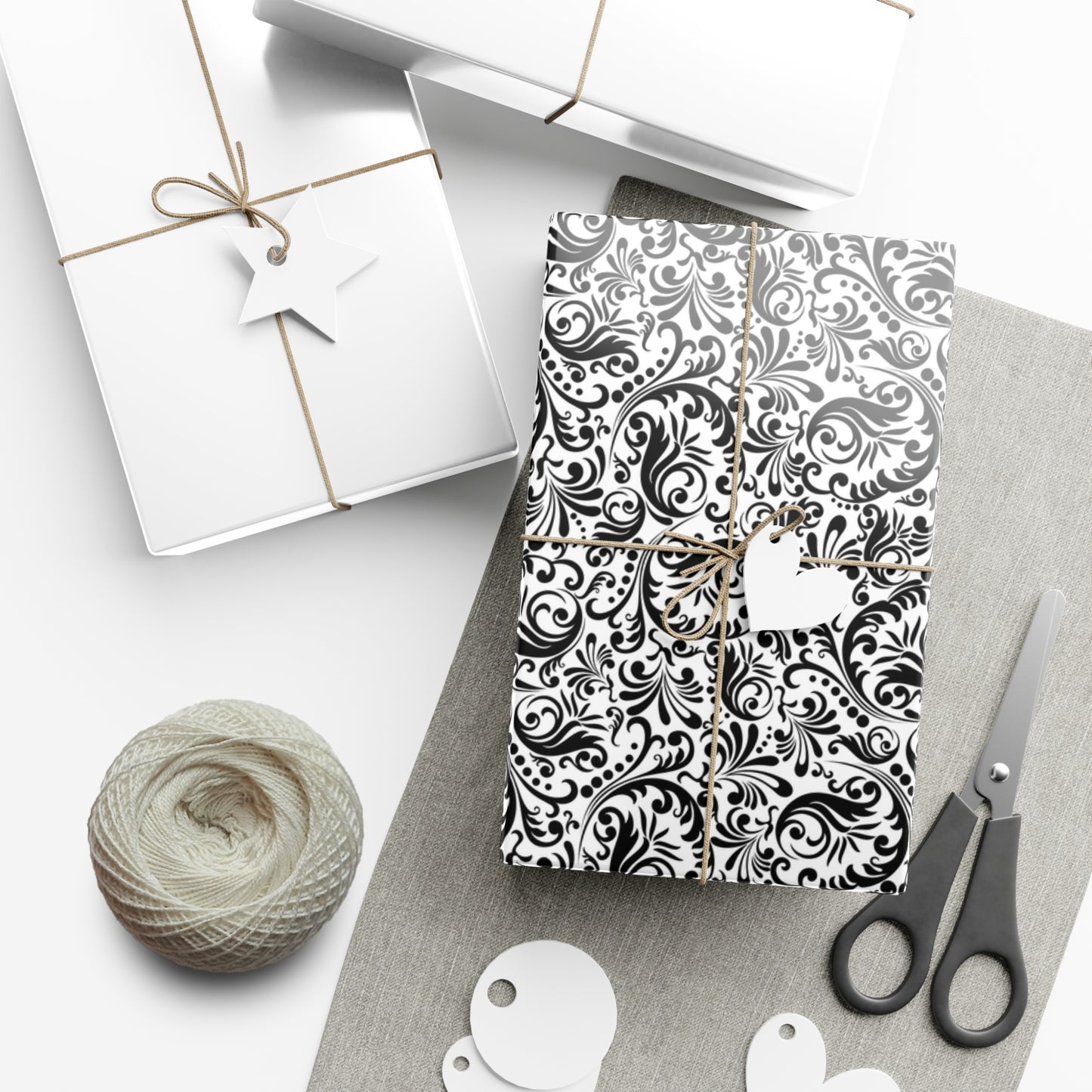 Black Pattern - Gift Wrap Papers - 10296