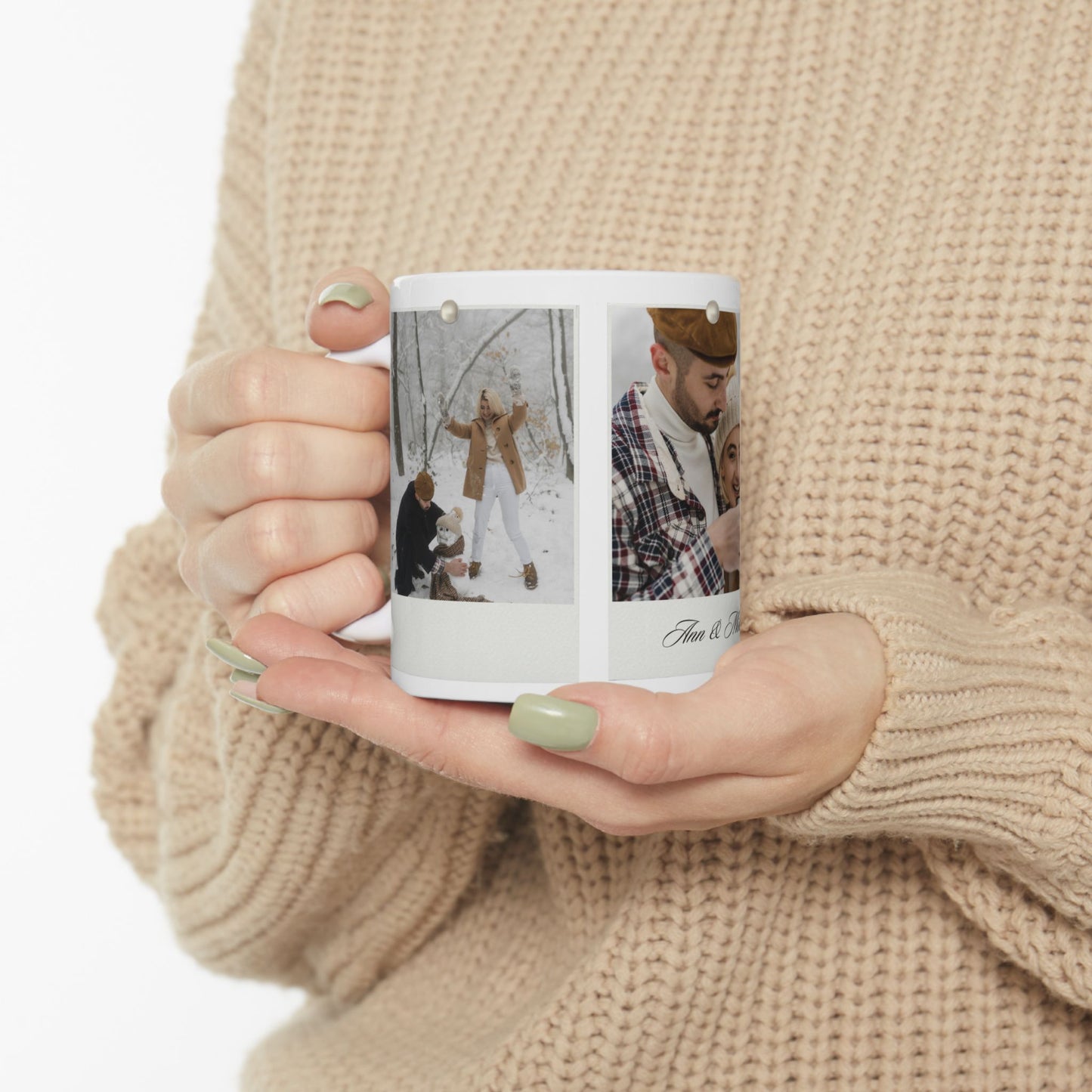 Ann & Mike, Photos, Customizable - Ceramic Mug, (11oz, 15oz) - 10861
