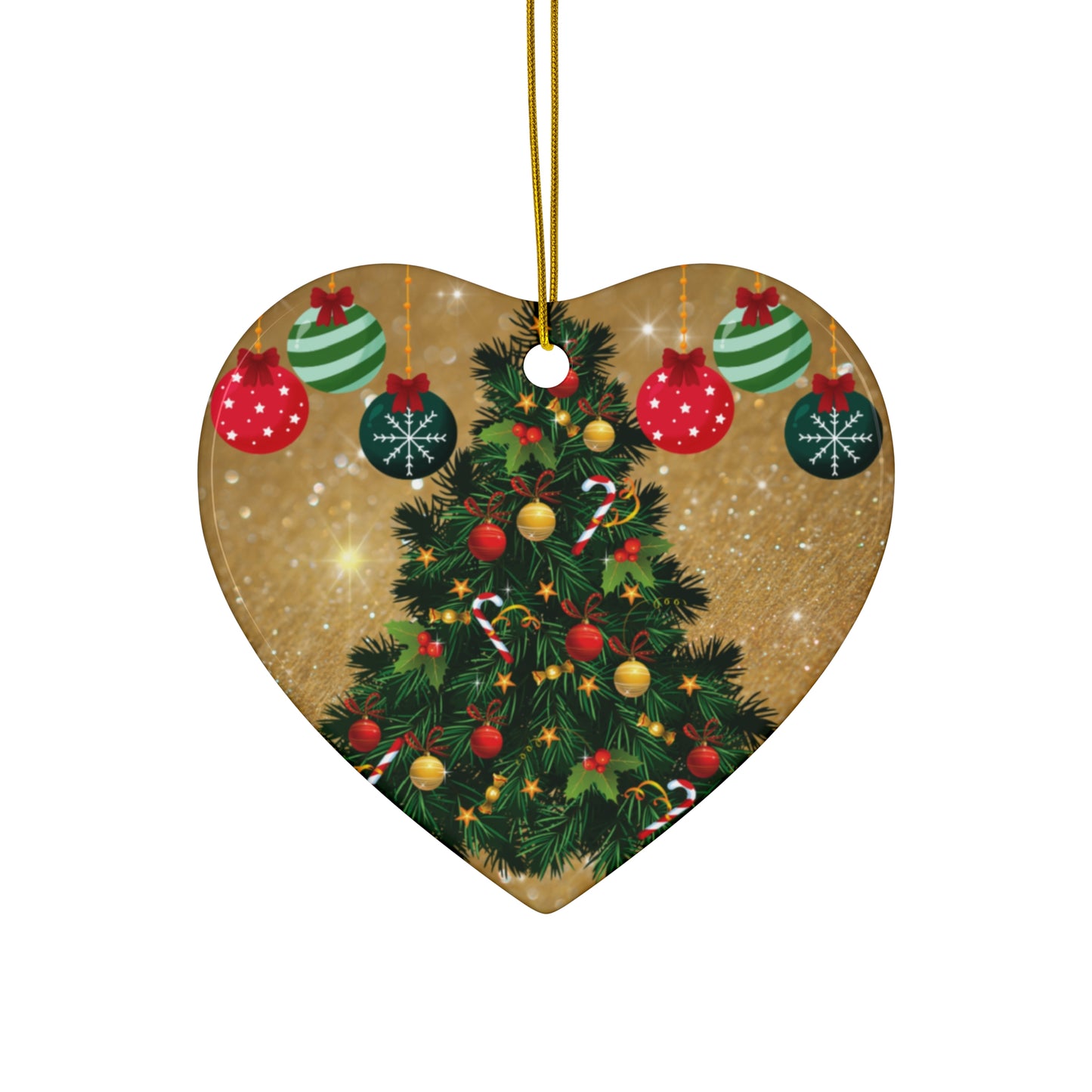 Timeless Tree  - Ceramic Ornament, 4 Shapes