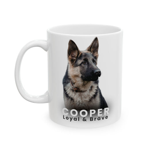 Personalized Dog Photo Mug – Custom Pet Portrait Coffee Cup | Gift for Dog Lovers (11oz / 15oz) - 14827