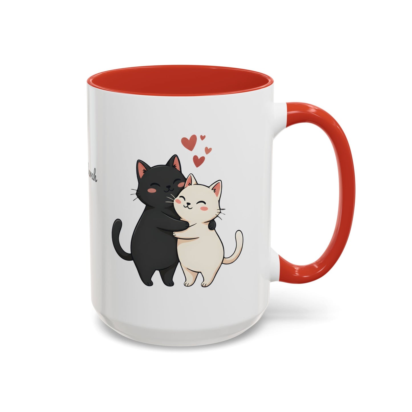 Cute Cats Personalized Mug — Custom Names & Established Date | Couple Valentine Gift (11oz / 15oz) - 14752