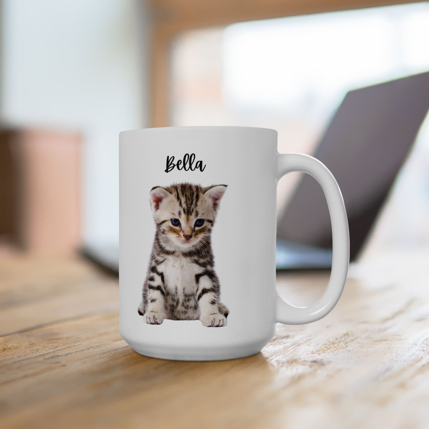 Cute Pet Ceramic Mug for Animal Lovers, Cat/ Dog Coffee Cup, Personalized Gift for Birthdays, Holidays, Home Decor - 14192