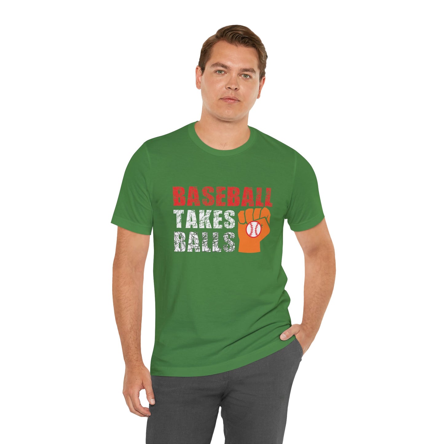 Baseball Takes Balls - Unisex Jersey Short Sleeve Tee - 13908