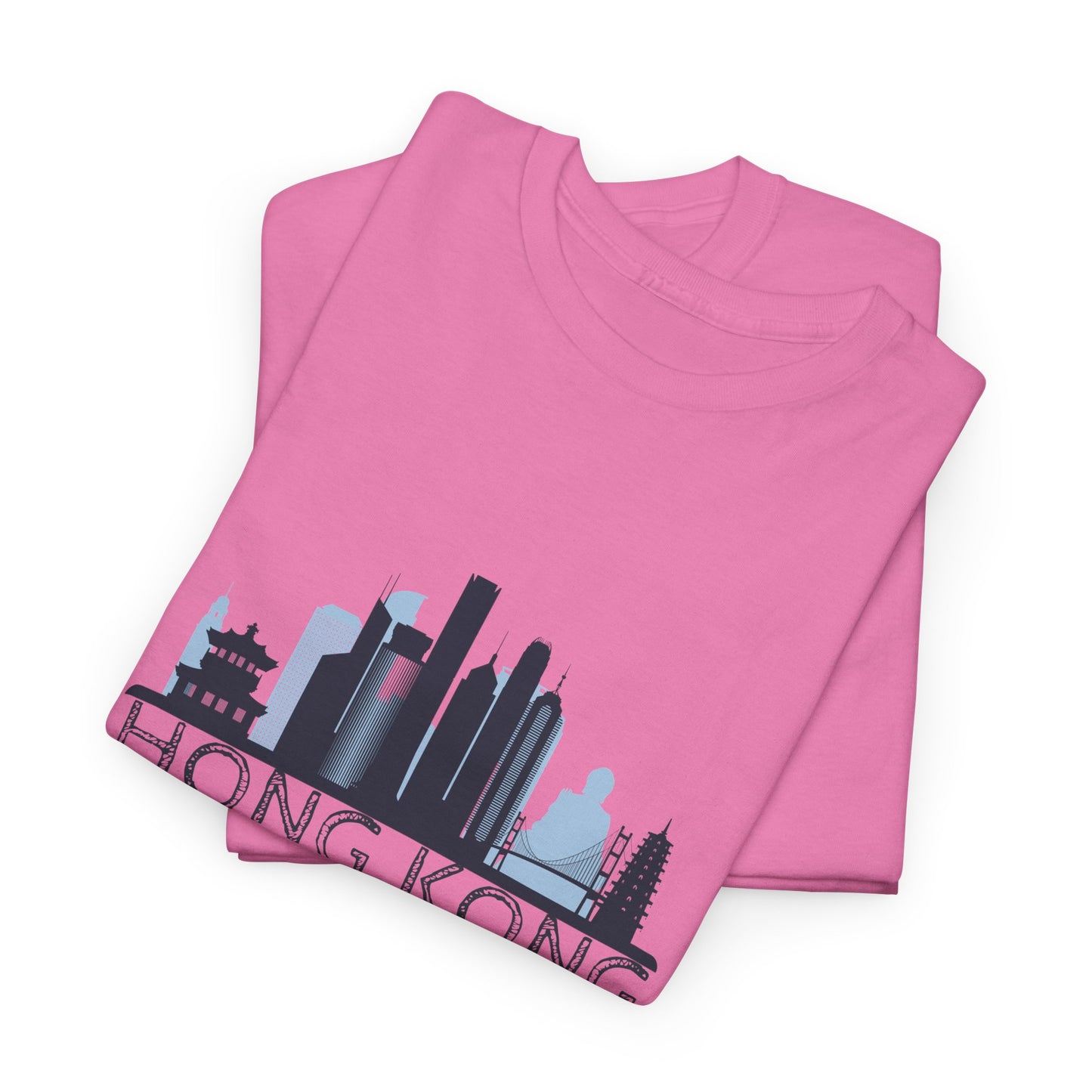 Hong Kong Unisex Heavy Cotton Tee | Casual Travel Shirt - 12042