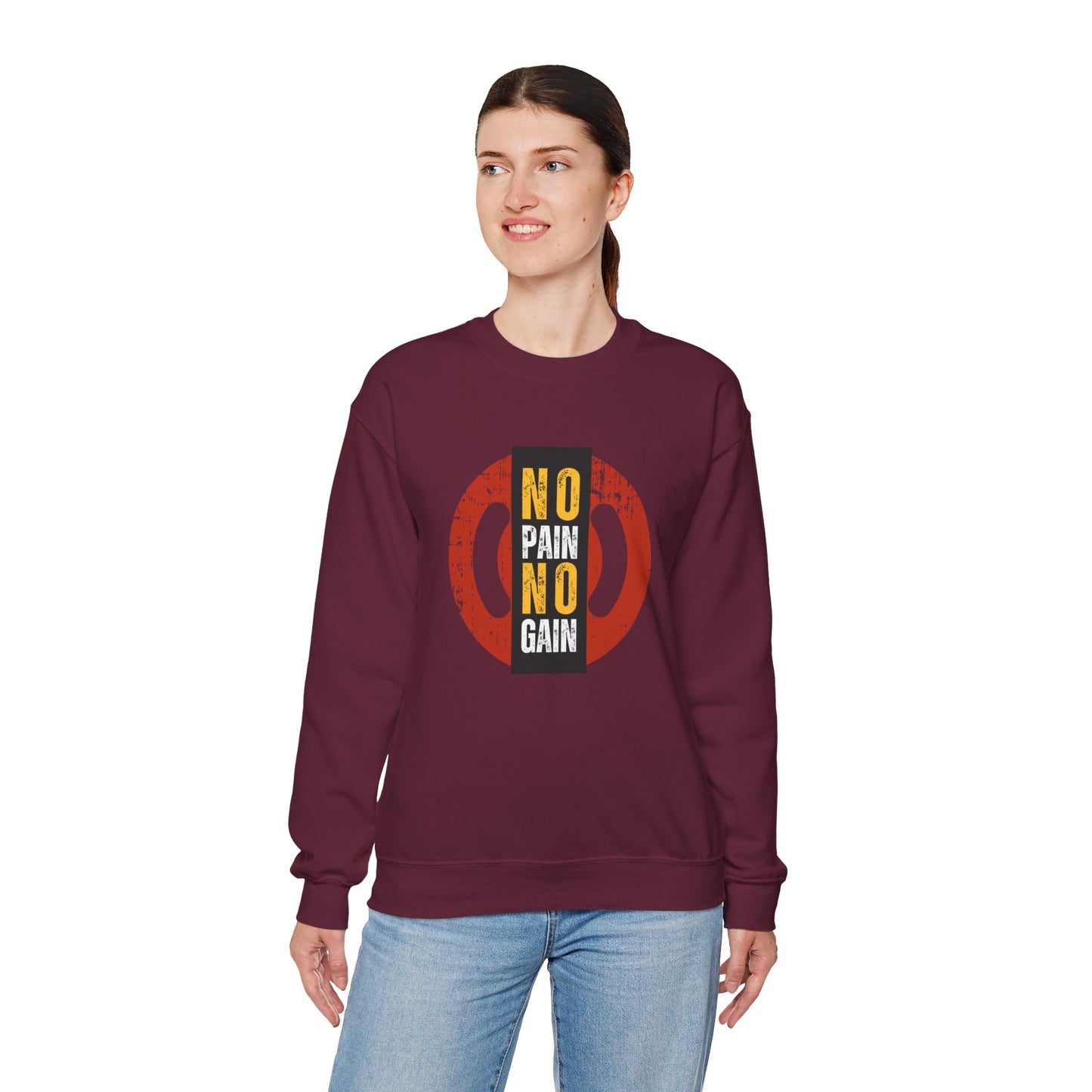 No Pain No Gain - Unisex Heavy Blend™ Crewneck Sweatshirt - 10851