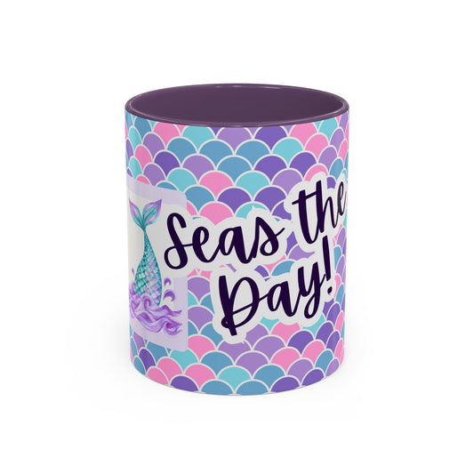 Seas The Day! - Accent Coffee Mug (11, 15oz) - 11175