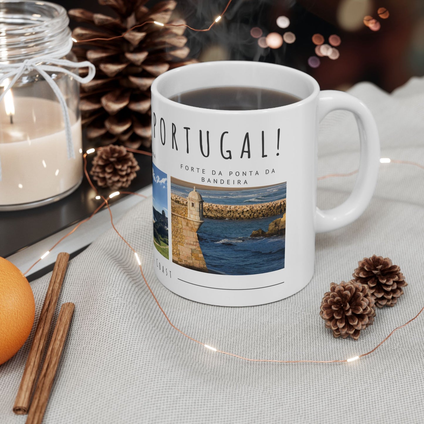 Hello, Lagos, Portugal Scenic Ceramic Mug - Perfect for Coffee Lovers - 12100