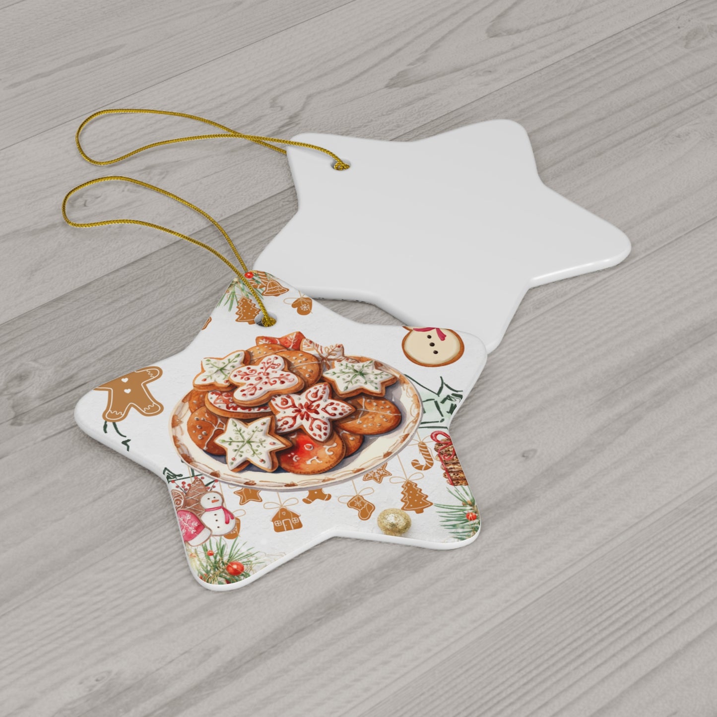 Christmas Cookies - Ceramic Ornament, 4 Shapes