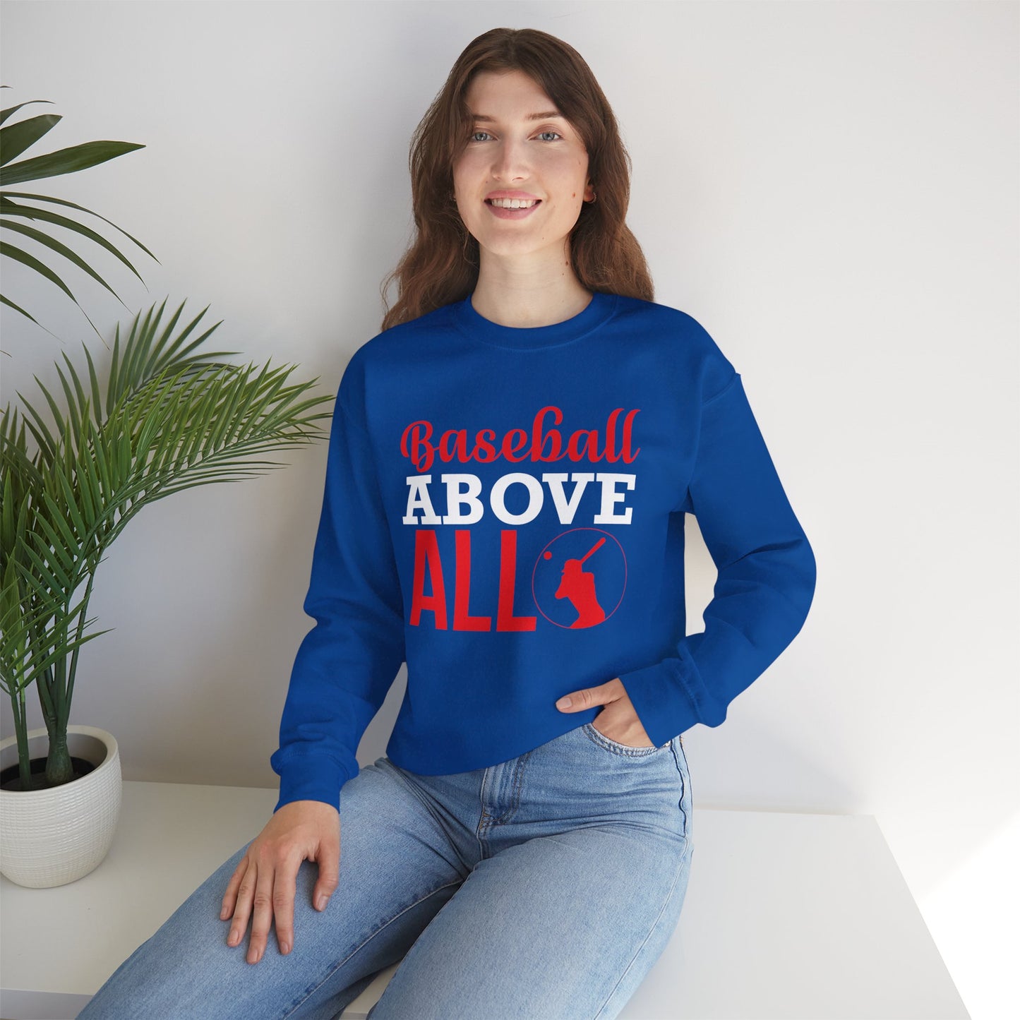 Baseball Above All - Unisex Heavy Blend™ Crewneck Sweatshirt