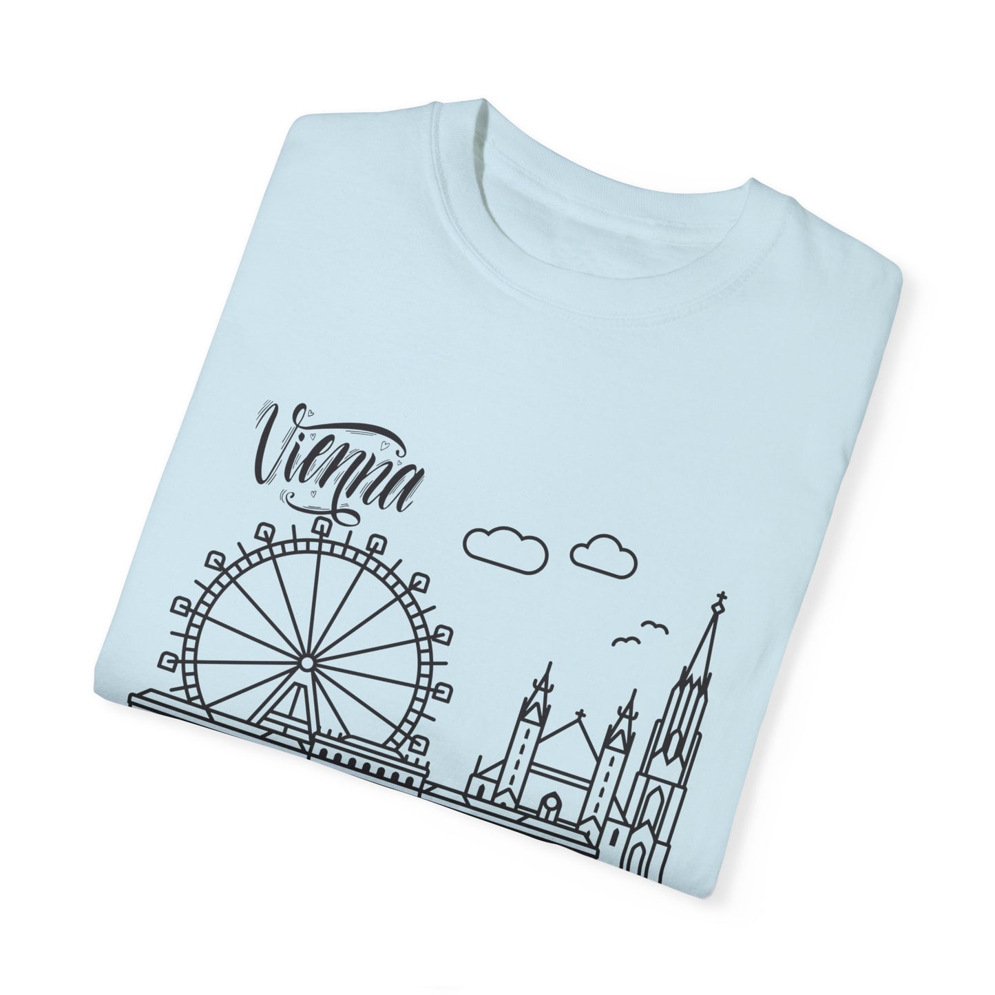 Vienna Unisex Garment-Dyed T-Shirt - Travel Souvenir Tee - 12205