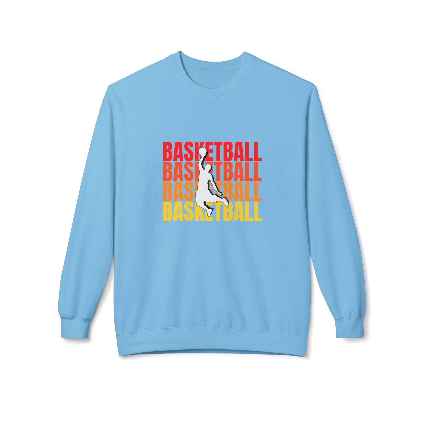 Basketball - Unisex Midweight Softstyle Fleece Crewneck Sweatshirt - 10678