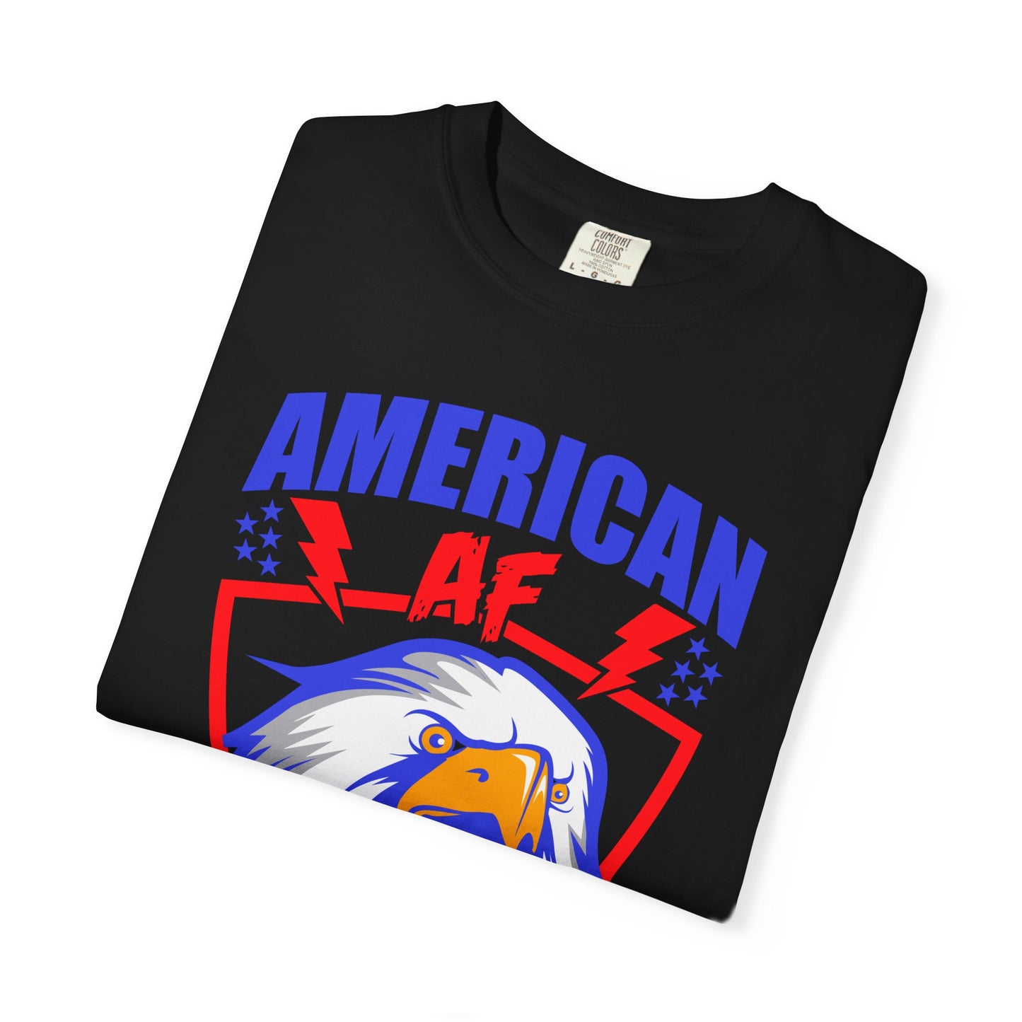 Patriotic Eagle T-Shirt, American AF Graphic Tee, Unisex Tee, 4th of July Shirt, Casual Wear, Gift for Patriots, Summer Style - 13731
