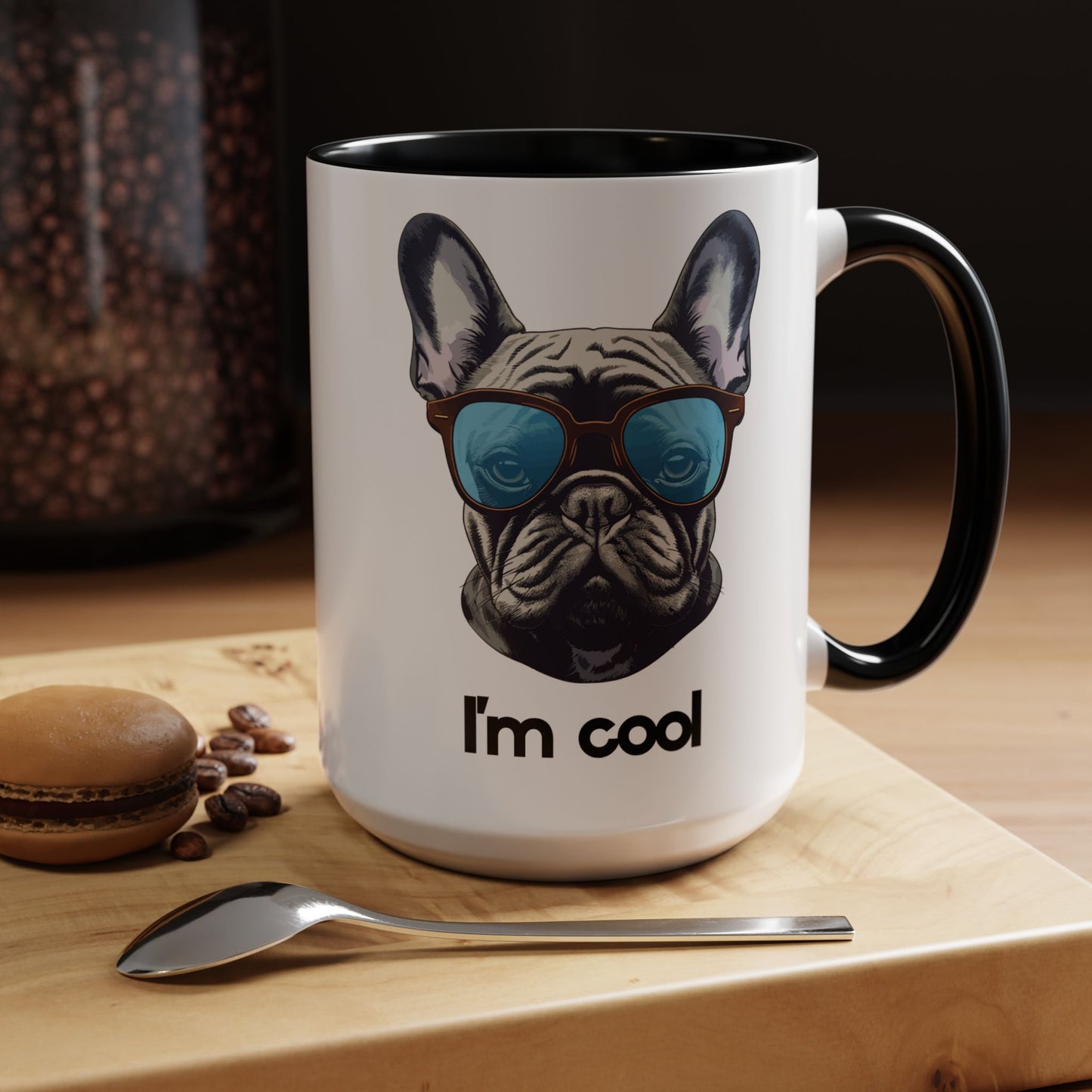 Cool French Bulldog Coffee Mug | Cute Pet Lover Gift, Animal Lover Mug, Fun Kitchen Decor, Dog Themed Gifts - 14080