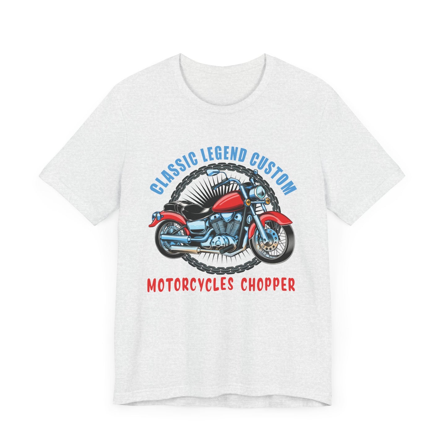 Classic Legend Custom, Motorcycle Chopper - Unisex Jersey Short Sleeve Tee - 13556