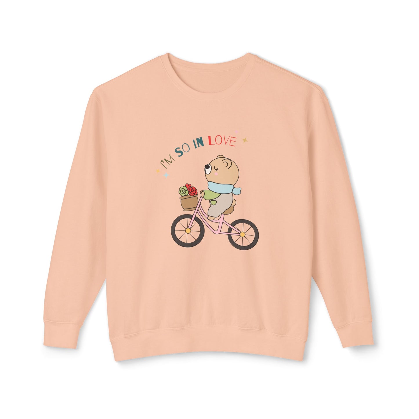 Baby Bear, I'm So in Love - Unisex Lightweight Crewneck Sweatshirt - 11427