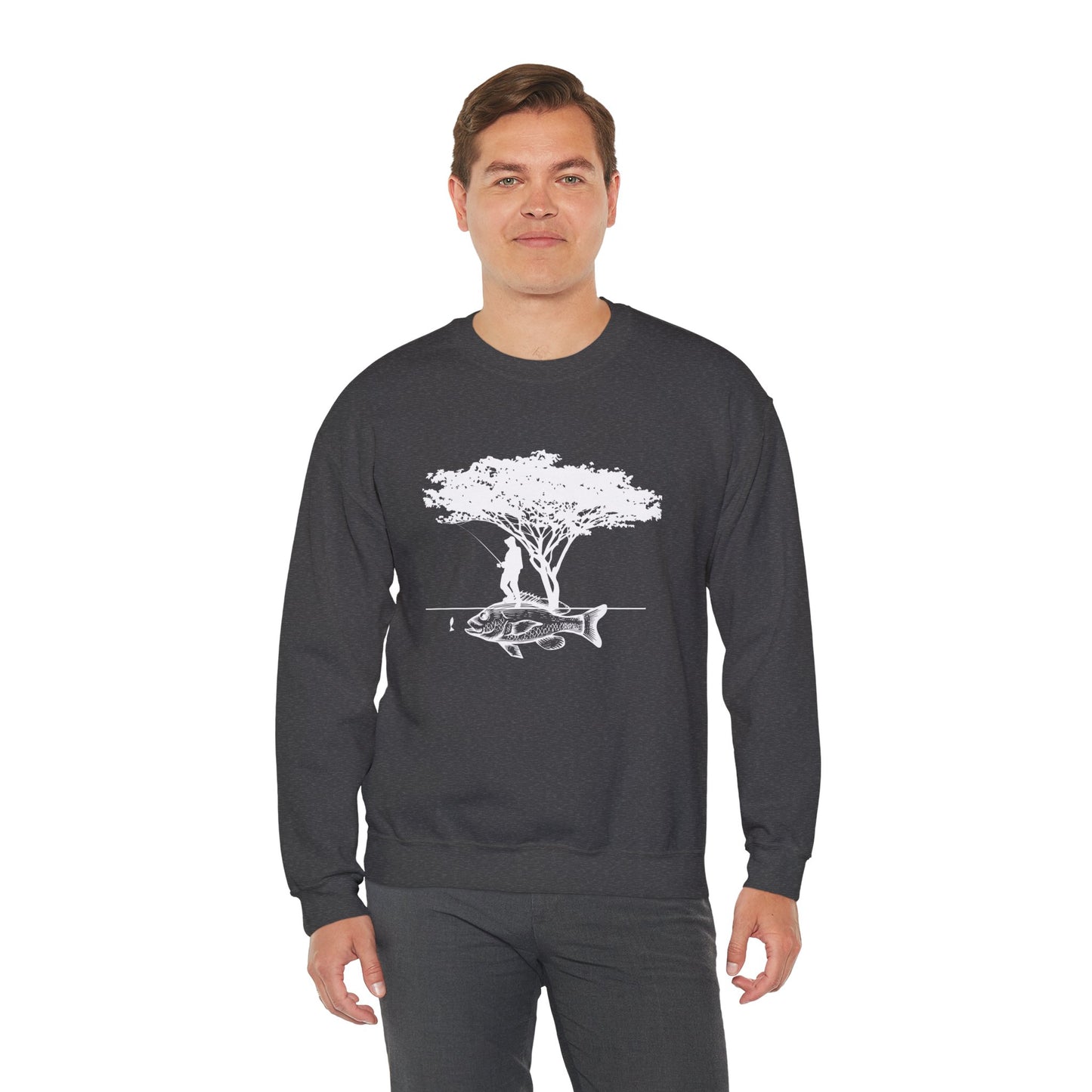 Fishing - Unisex Heavy Blend™ Crewneck Sweatshirt - 12334