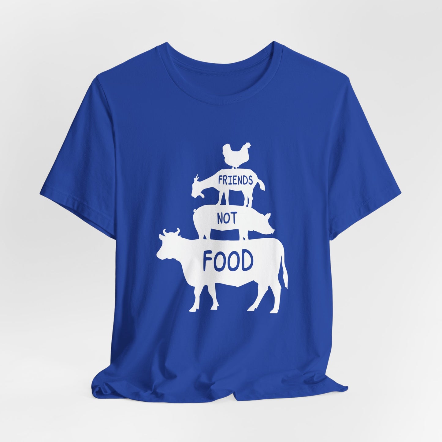 Vegan: Friends Not Food - Unisex Jersey Short Sleeve Tee