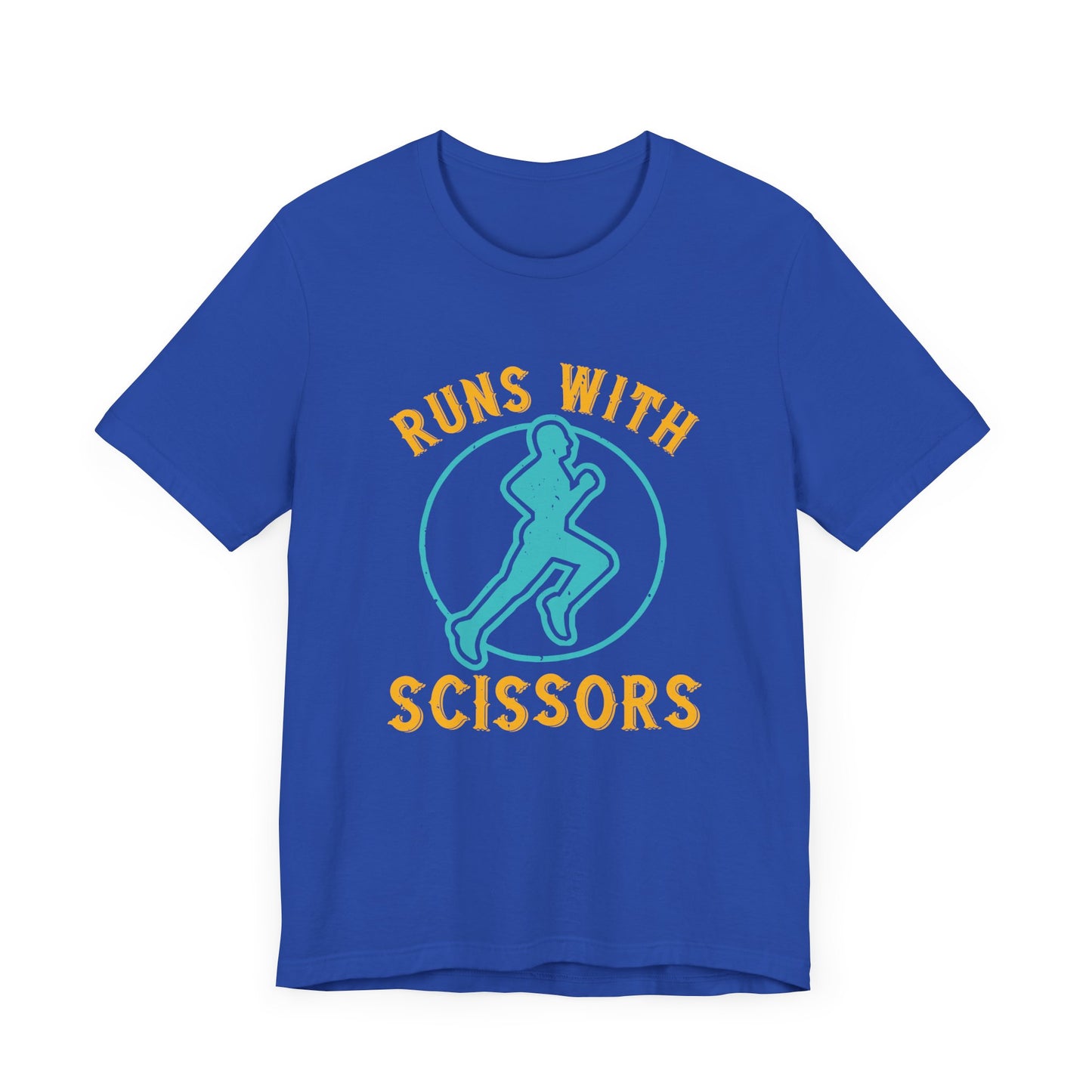 Run With Scissors - Unisex Jersey Short Sleeve Tee