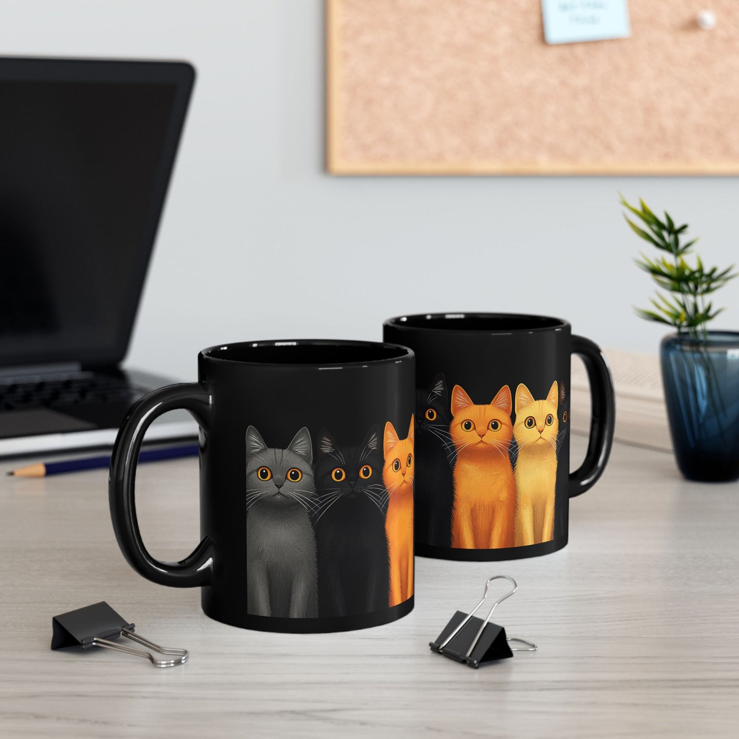 Cute Cats - Black Mug (11oz, 15oz) - 11195