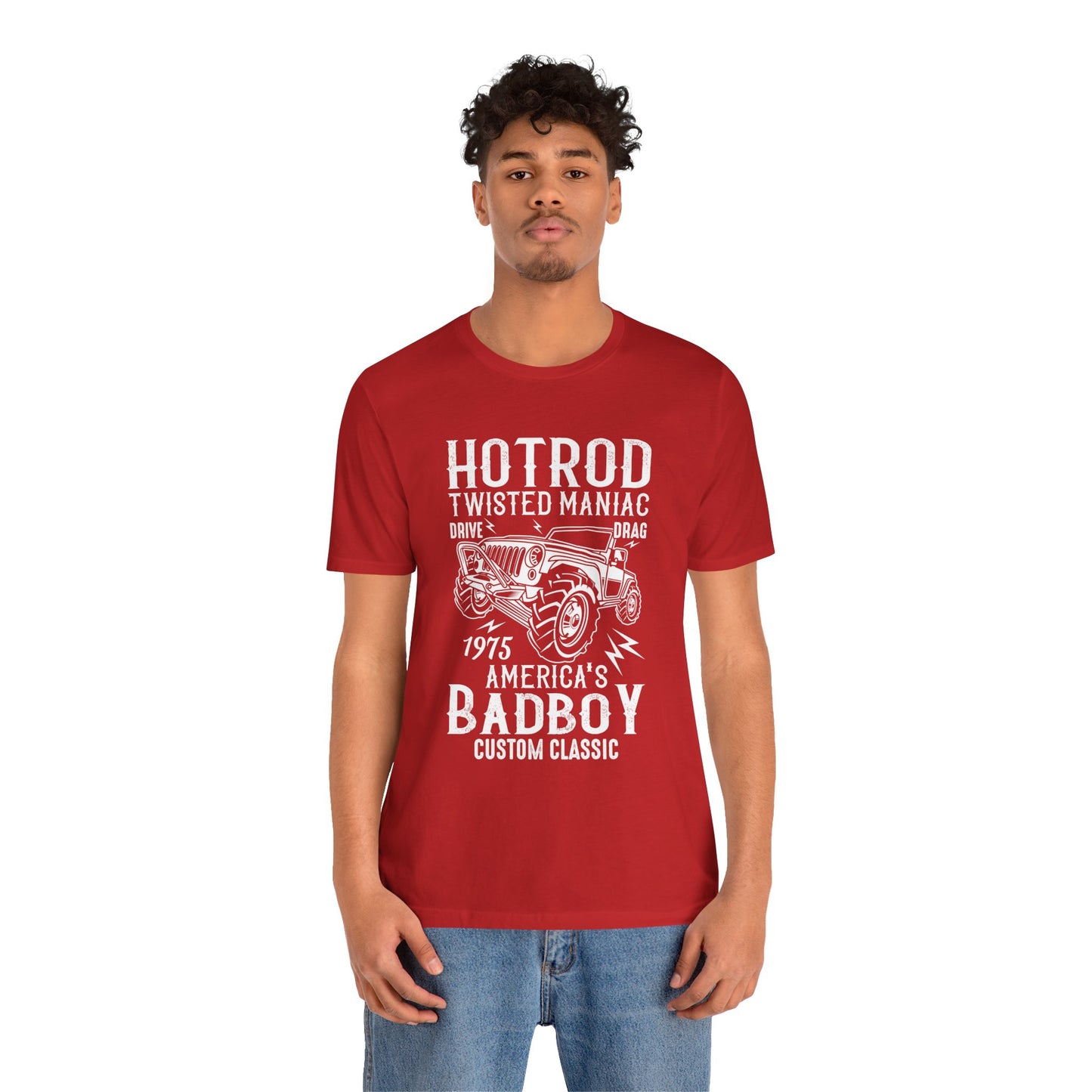 HotPod, Twisted Maniac, 1975 America's Badboy, Custom Classic - Unisex Jersey Short Sleeve Tee