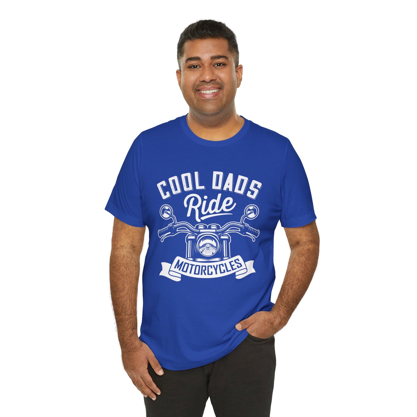 Cool Dads Ride Motorcycles - Unisex Jersey Short Sleeve Tee