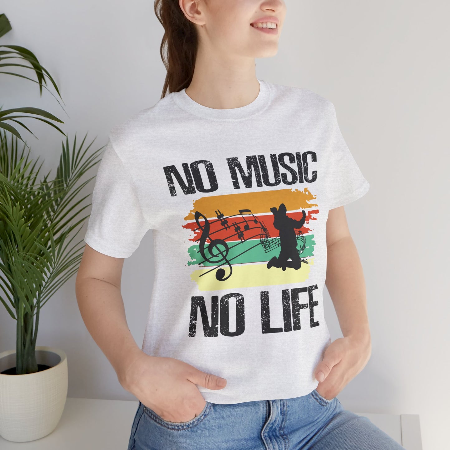 No Music No Life - Unisex Jersey Short Sleeve Tee