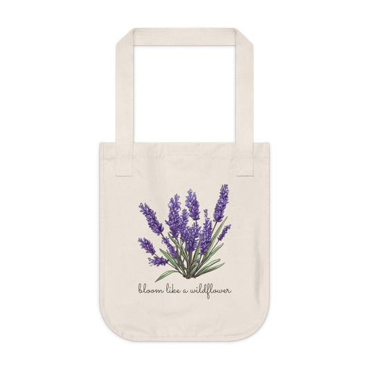 Organic Canvas Tote Bag | Wildflower Lovers